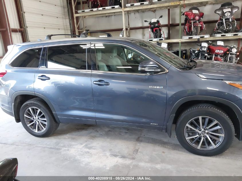 2017 Toyota Highlander Hybrid Xle VIN: 5TDJGRFH2HS024729 Lot: 40208915