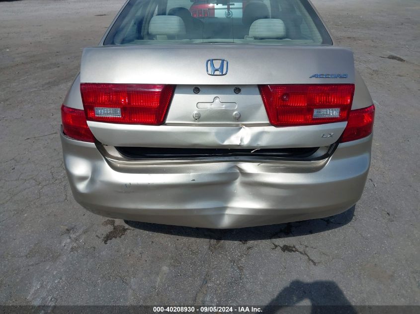 2005 Honda Accord 2.4 Lx VIN: 1HGCM56435A031433 Lot: 40208930