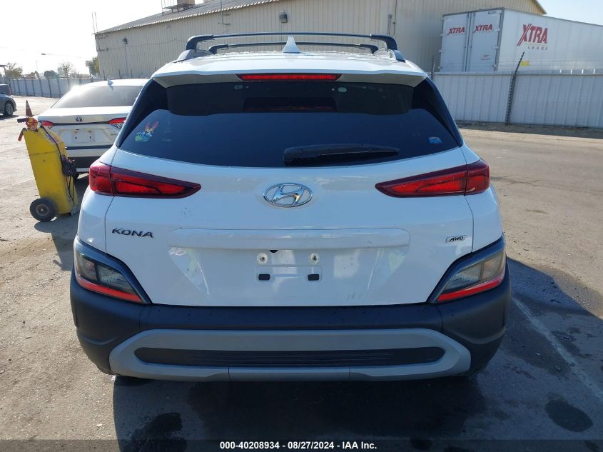 2022 Hyundai Kona Sel VIN: KM8K3CABXNU778691 Lot: 40208934