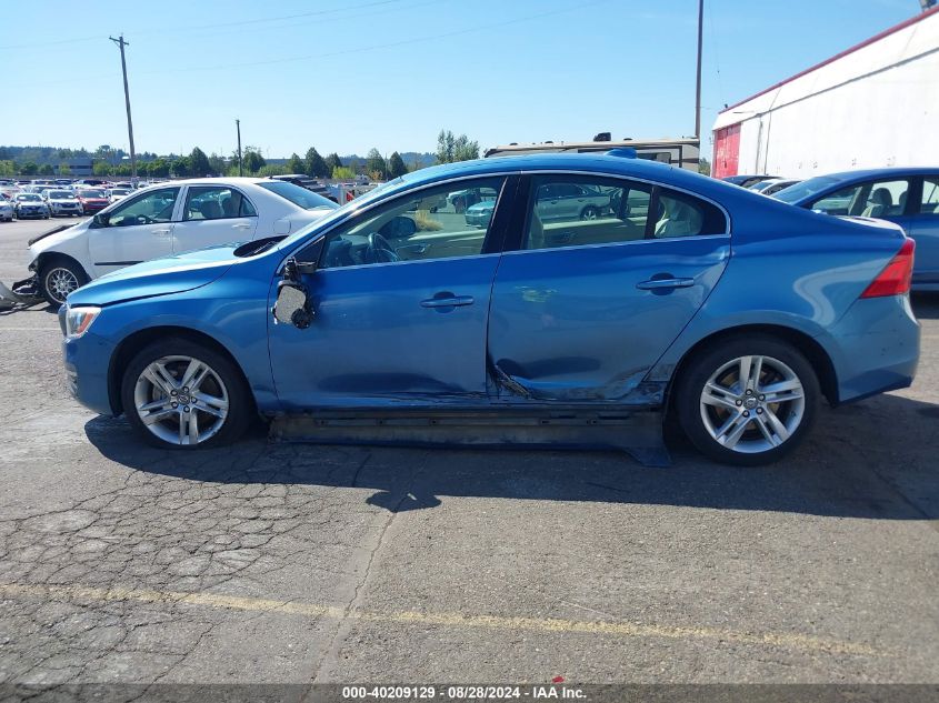 2014 Volvo S60 T5/T5 Platinum/T5 Premier/T5 Premier Plus VIN: YV1612FS9E2285332 Lot: 40209129