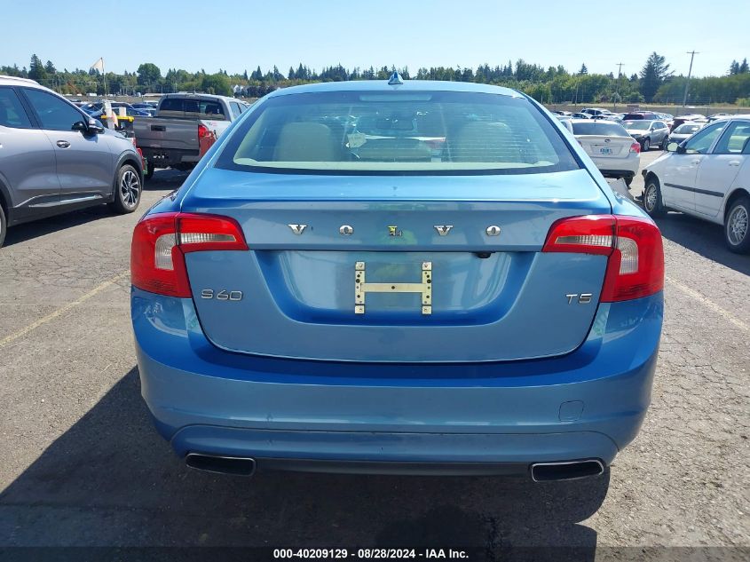 2014 Volvo S60 T5/T5 Platinum/T5 Premier/T5 Premier Plus VIN: YV1612FS9E2285332 Lot: 40209129