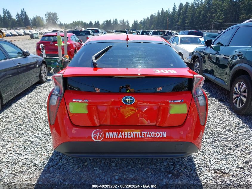 2016 Toyota Prius Two VIN: JTDKBRFU2G3509551 Lot: 40209232