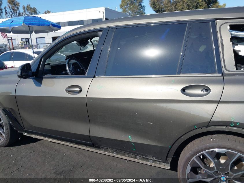 2023 BMW X7 xDrive40I VIN: 5UX23EM08P9S00264 Lot: 40209282