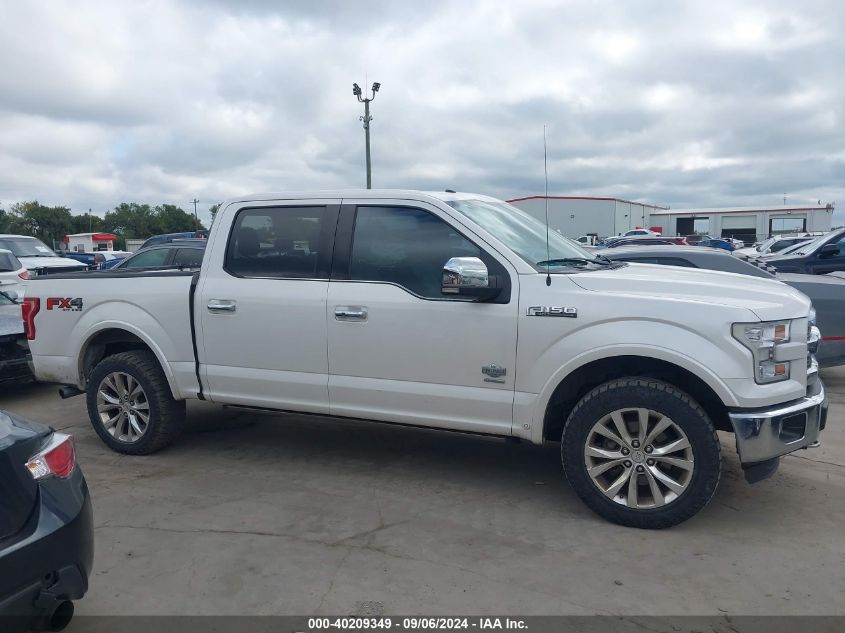 2015 Ford F-150 King Ranch VIN: 1FTEW1EG9FFB82836 Lot: 40209349