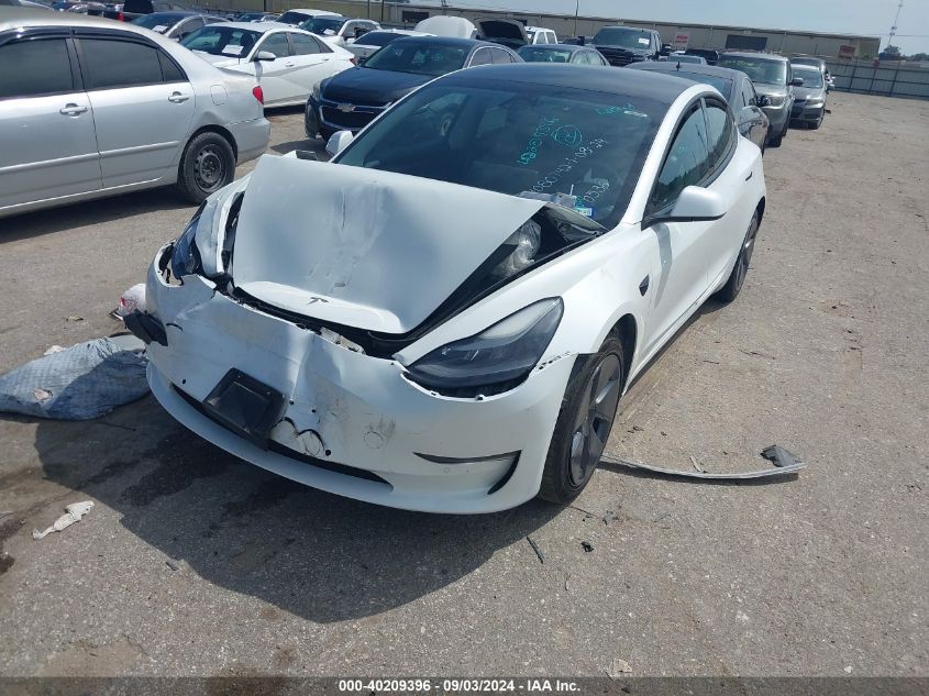 5YJ3E1EB6NF160536 2022 TESLA MODEL 3 - Image 2