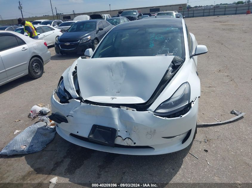 2022 Tesla Model 3 Long Range Dual Motor All-Wheel Drive VIN: 5YJ3E1EB6NF160536 Lot: 40209396