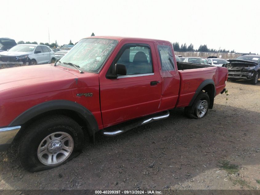 2000 Ford Ranger Xl/Xlt VIN: 1FTZR15V0YPA73654 Lot: 40209397