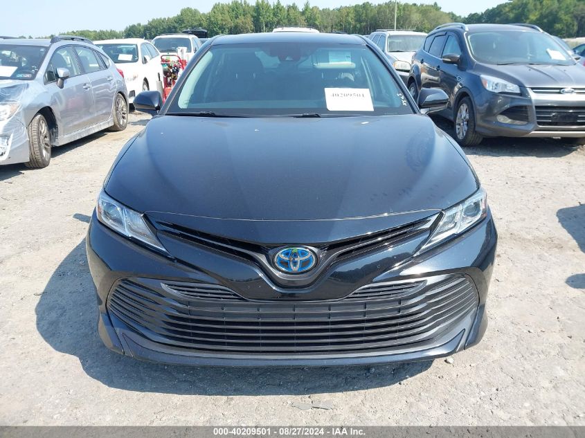 2019 Toyota Camry Hybrid Le VIN: 4T1B31HK7KU007725 Lot: 40209501