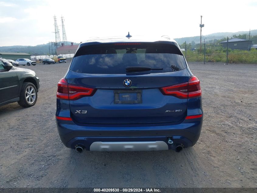 2019 BMW X3 xDrive30I VIN: 5UXTR9C59KLR09238 Lot: 40209530