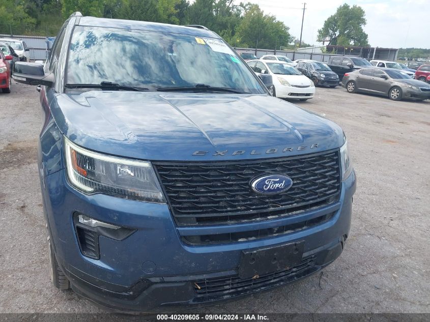 2019 Ford Explorer Sport VIN: 1FM5K8GT1KGA08287 Lot: 40209605