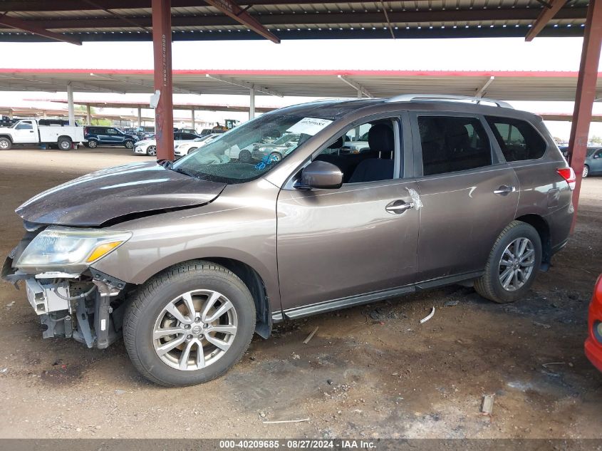 2015 Nissan Pathfinder S VIN: 5N1AR2MN9FC705989 Lot: 40209685