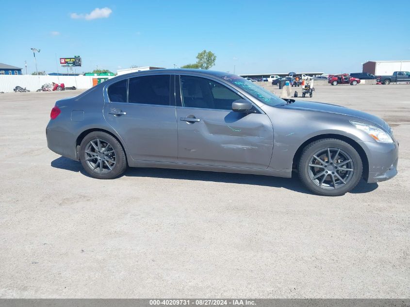 2012 Infiniti G25 Journey VIN: JN1DV6AP9CM810888 Lot: 40209731