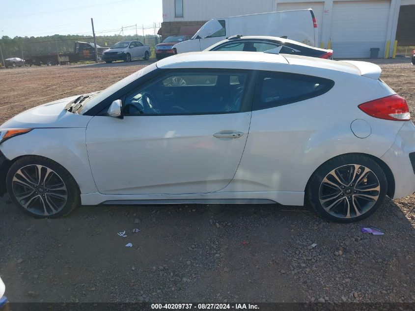 2016 Hyundai Veloster Turbo VIN: KMHTC6AE7GU287014 Lot: 40209737