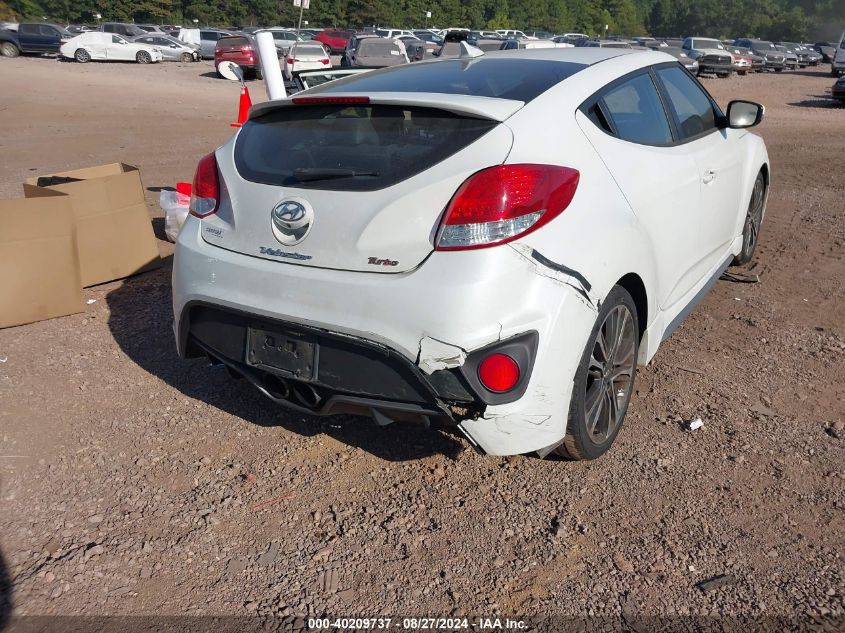 2016 Hyundai Veloster Turbo VIN: KMHTC6AE7GU287014 Lot: 40209737