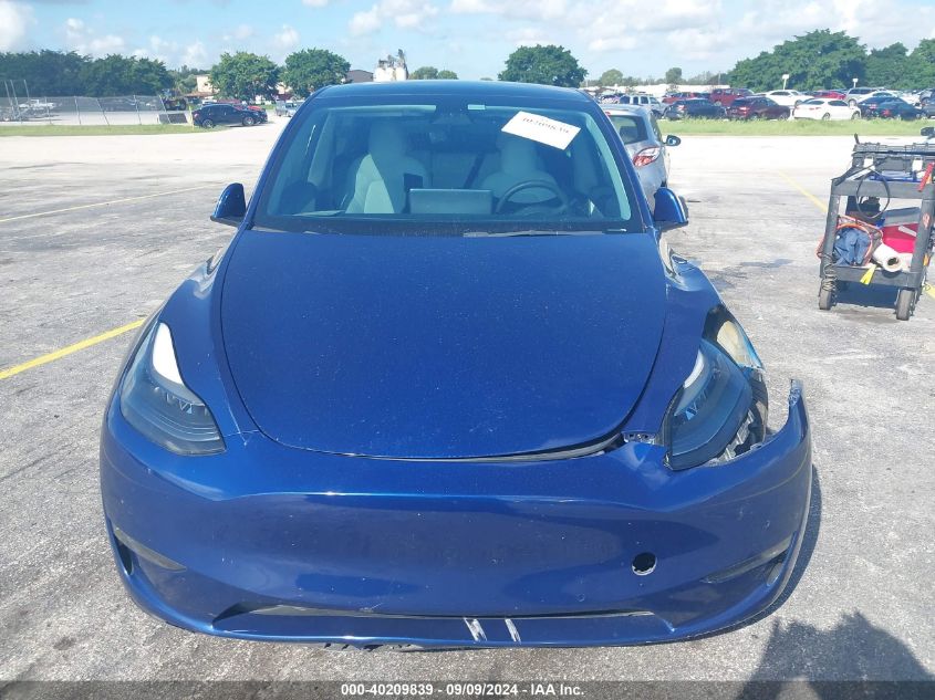 2021 Tesla Model Y Performance Dual Motor All-Wheel Drive VIN: 5YJYGDEF0MF124490 Lot: 40209839