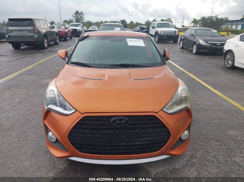 2015 Hyundai Veloster Turbo VIN: KMHTC6AE0FU233195 Lot: 40209964