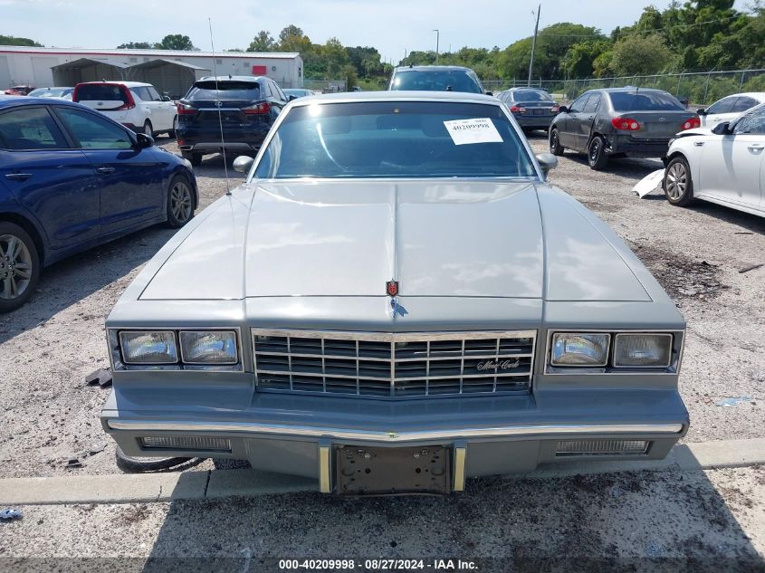 1983 Chevrolet Monte Carlo VIN: 1G1AZ37HXDR191668 Lot: 40209998