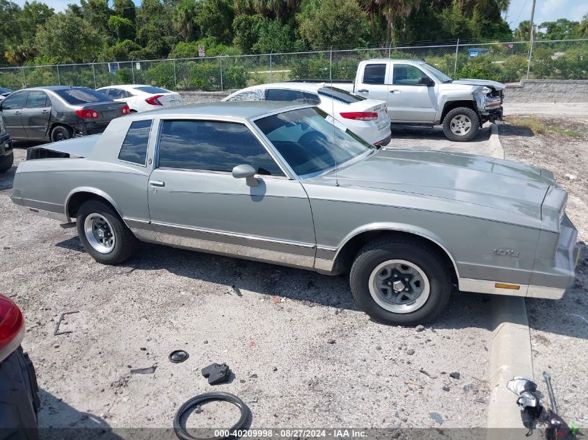1983 Chevrolet Monte Carlo VIN: 1G1AZ37HXDR191668 Lot: 40209998