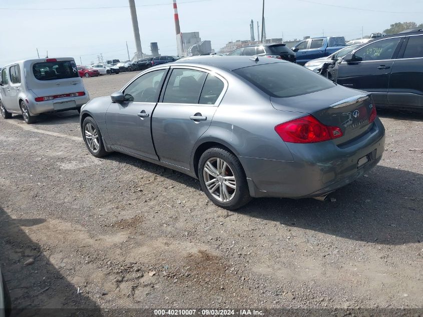 2011 Infiniti G37X VIN: JN1CV6AR0BM406874 Lot: 40210007