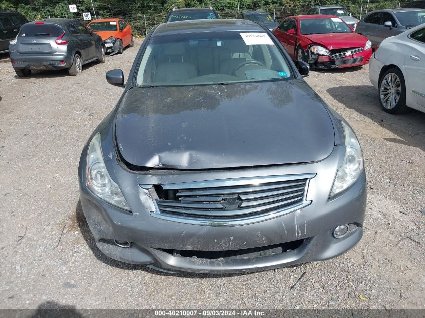 2011 Infiniti G37X VIN: JN1CV6AR0BM406874 Lot: 40210007