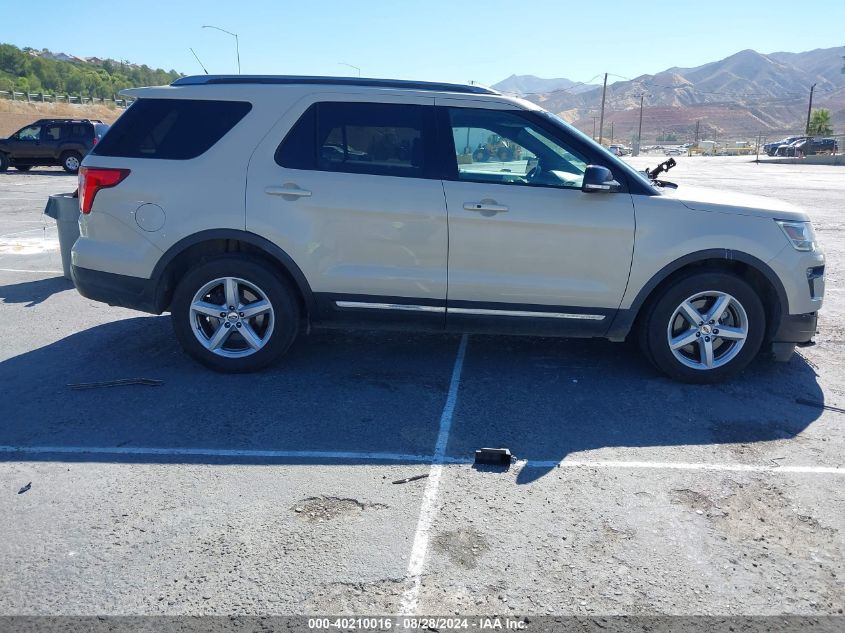 2018 Ford Explorer Xlt VIN: 1FM5K7D80JGB18319 Lot: 40210016