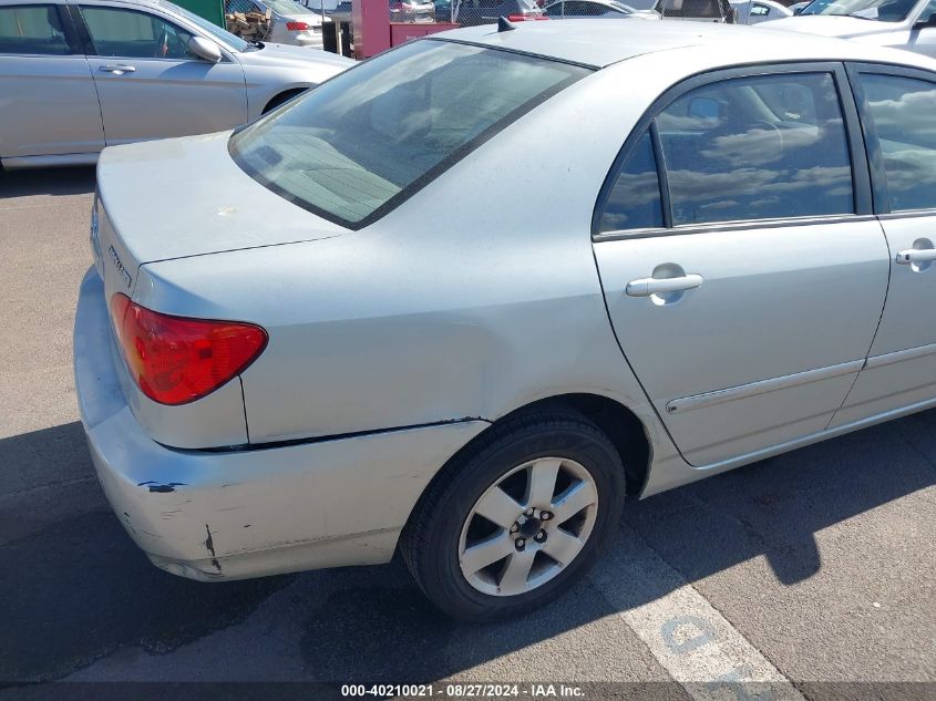 2003 Toyota Corolla Le VIN: 1NXBR38E43Z077835 Lot: 40210021