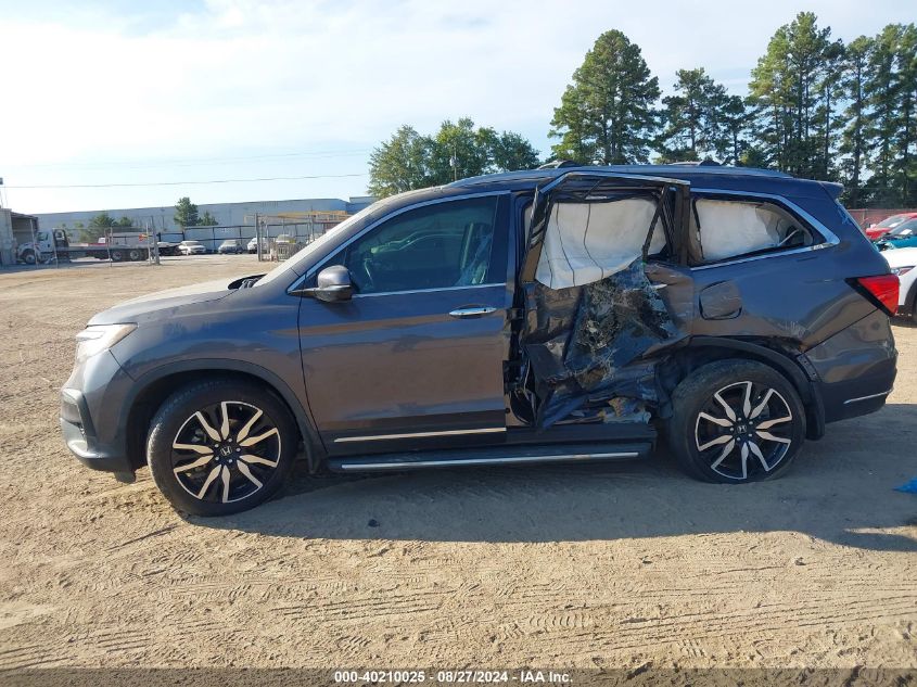 2019 Honda Pilot Touring VIN: 5FNYF5H6XKB010837 Lot: 40210025