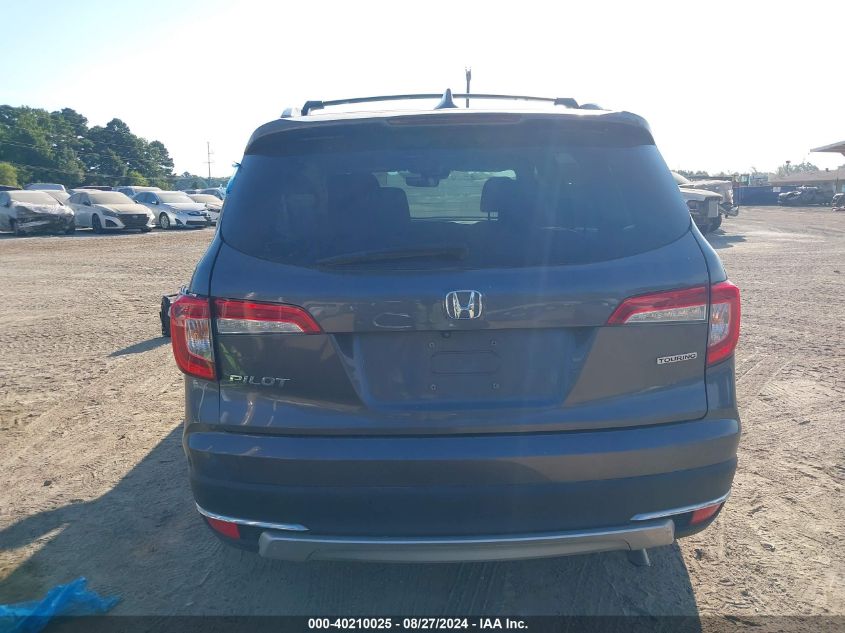 2019 Honda Pilot Touring VIN: 5FNYF5H6XKB010837 Lot: 40210025
