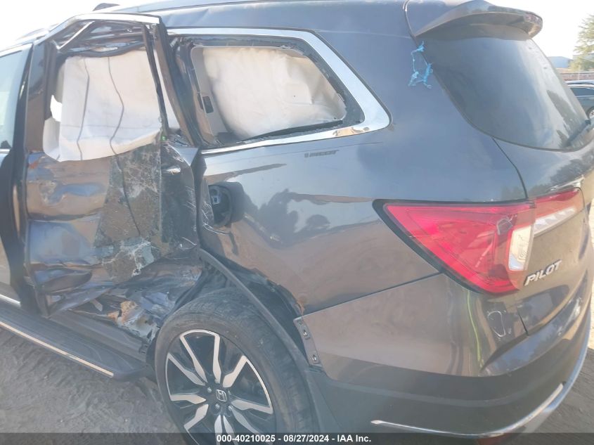 2019 Honda Pilot Touring VIN: 5FNYF5H6XKB010837 Lot: 40210025