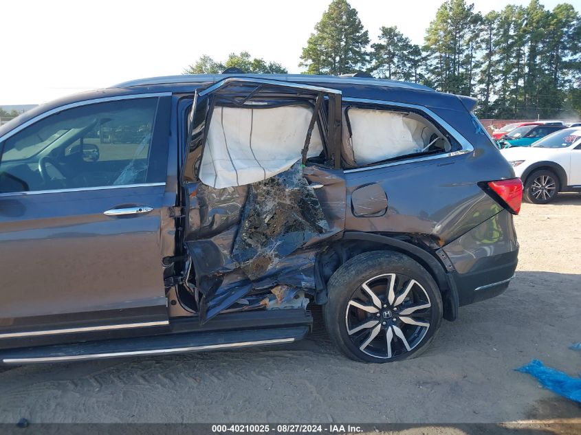 2019 Honda Pilot Touring VIN: 5FNYF5H6XKB010837 Lot: 40210025