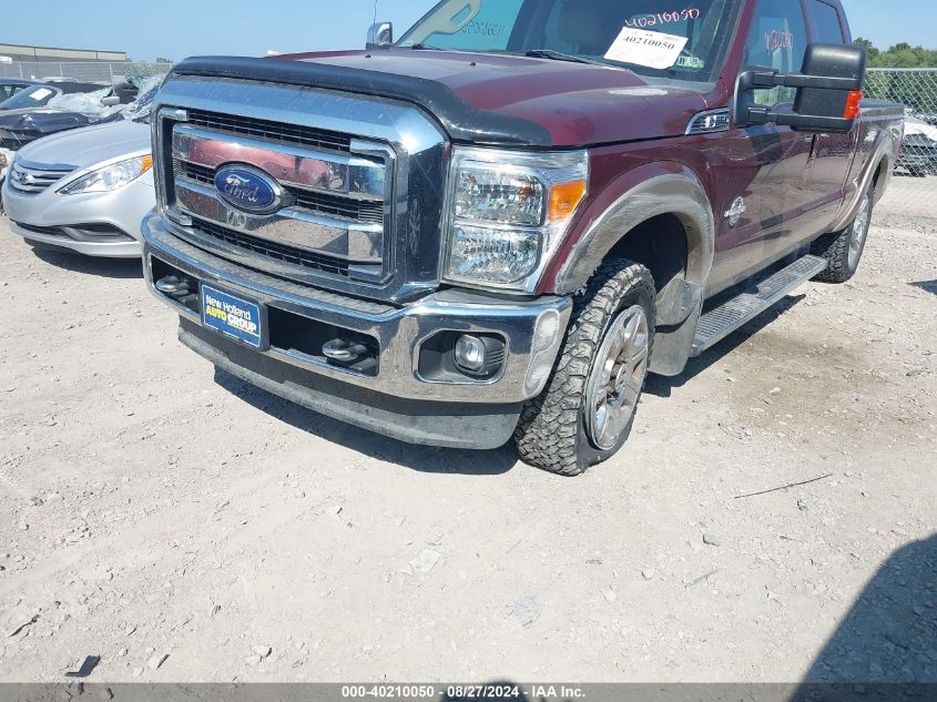 2012 Ford F-250 Lariat VIN: 1FT7W2BT1CED11816 Lot: 40210050