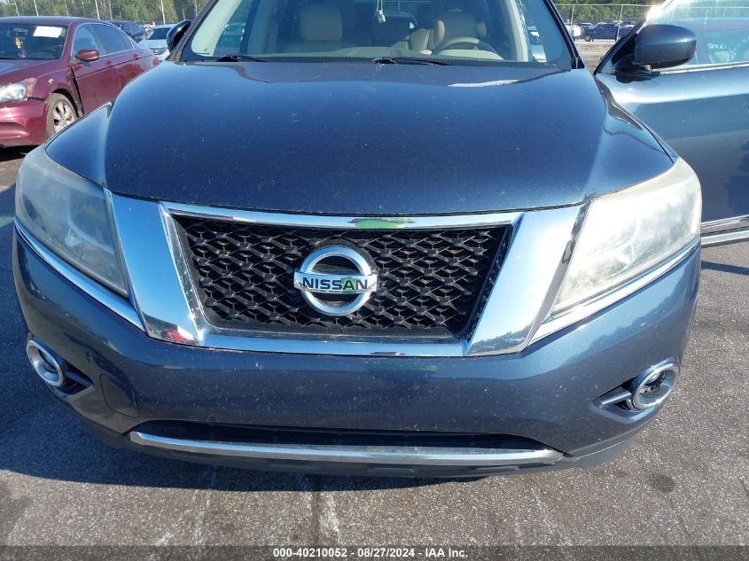 2015 Nissan Pathfinder Sl VIN: 5N1AR2MN6FC687855 Lot: 40210052