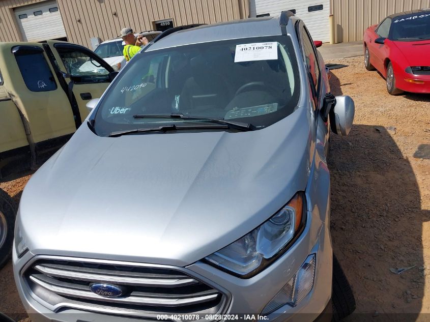 2021 Ford Ecosport Se VIN: MAJ6S3GLXMC442090 Lot: 40210078