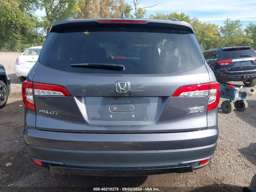 2022 Honda Pilot Awd Special Edition VIN: 5FNYF6H25NB055711 Lot: 40210278