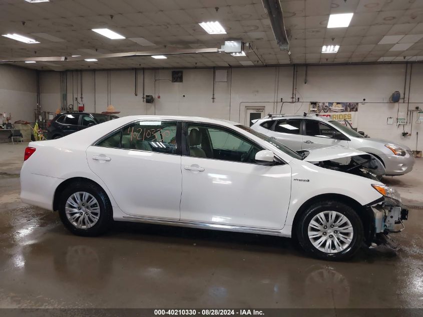 2014 Toyota Camry Hybrid Le VIN: 4T1BD1FK1EU107534 Lot: 40210330