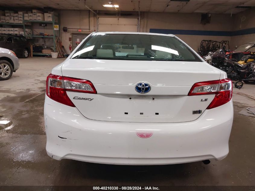 2014 Toyota Camry Hybrid Le VIN: 4T1BD1FK1EU107534 Lot: 40210330