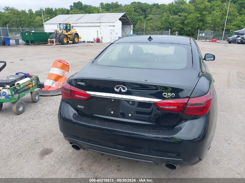 2019 Infiniti Q50 3.0T Luxe VIN: JN1EV7AR4KM550720 Lot: 40210513