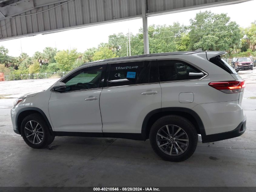 2019 Toyota Highlander Xle VIN: 5TDKZRFHXKS563024 Lot: 40210546