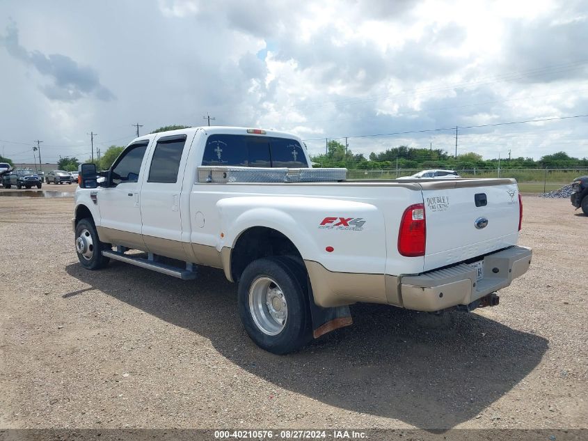 2010 Ford F-350 King Ranch VIN: 1FTWW3DRXAEA92550 Lot: 40210576