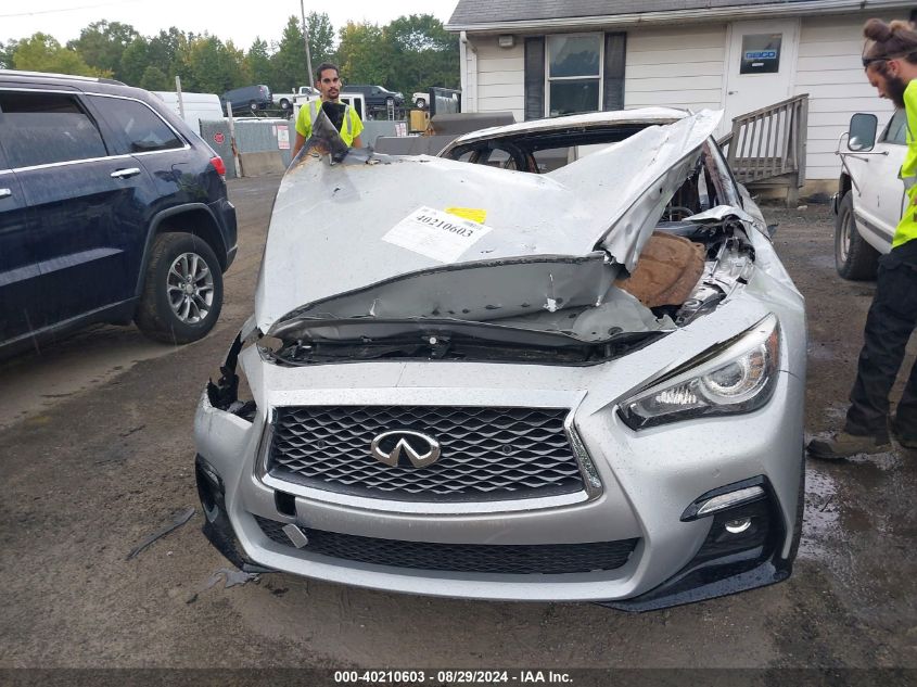 2018 Infiniti Q50 3.0T Red Sport 400 VIN: JN1FV7AR6JM480673 Lot: 40210603