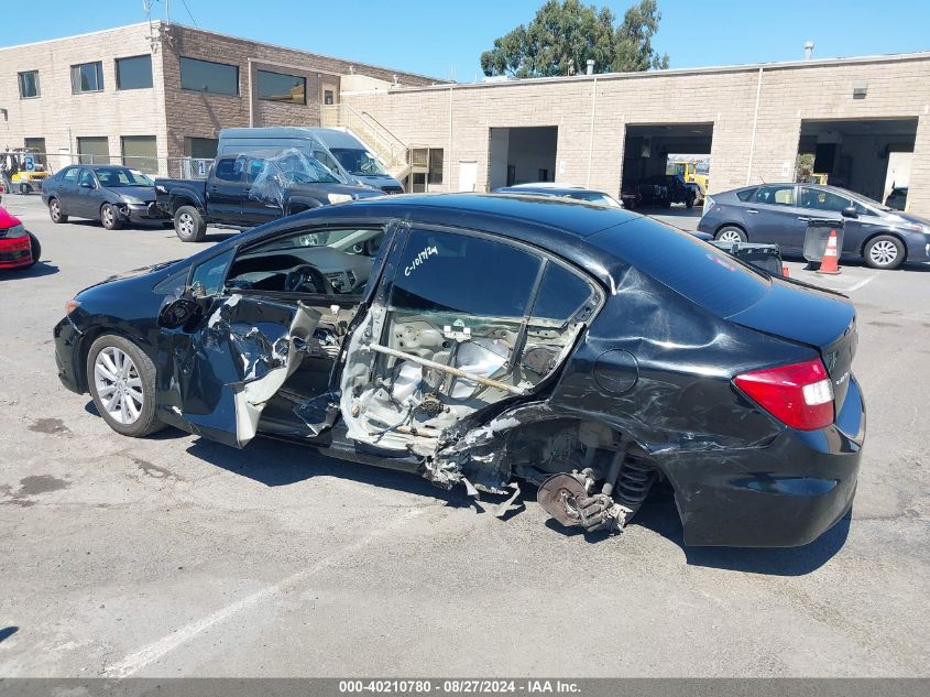 2012 Honda Civic Ex VIN: 19XFB2F81CE354375 Lot: 40210780