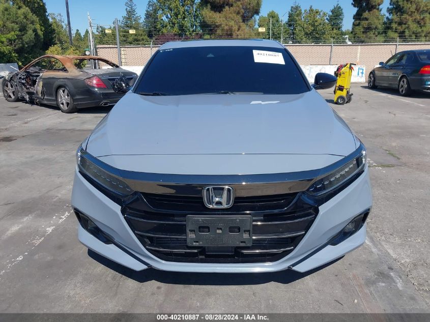 2021 Honda Accord Sport 2.0T VIN: 1HGCV2F33MA021616 Lot: 40210887