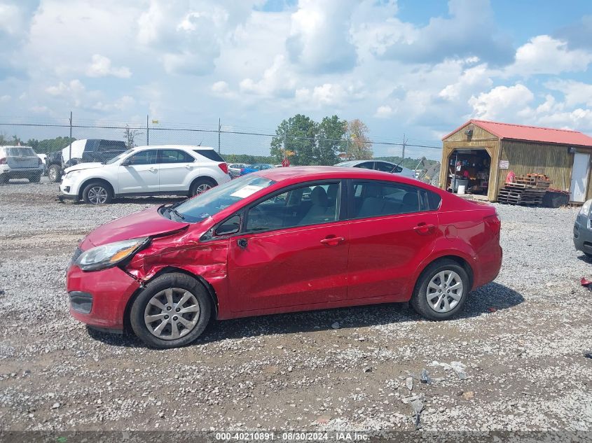 2015 Kia Rio Lx VIN: KNADM4A30F6529425 Lot: 40210891