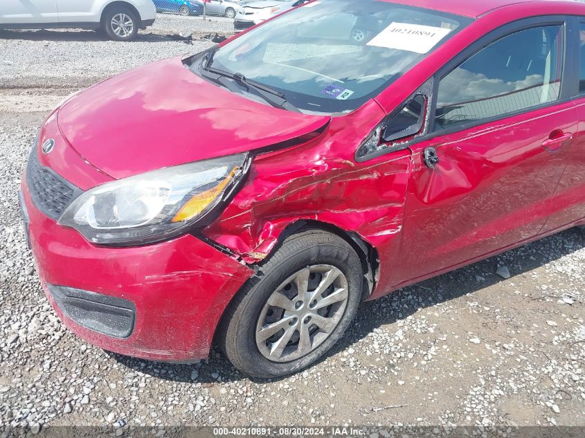 2015 Kia Rio Lx VIN: KNADM4A30F6529425 Lot: 40210891