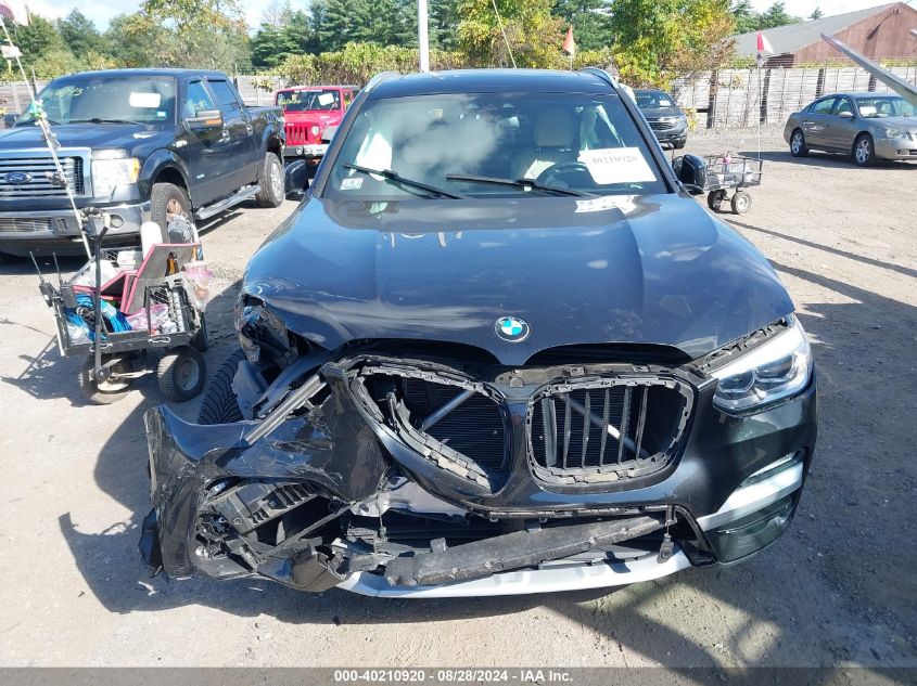 2019 BMW X3 xDrive30I VIN: 5UXTR9C59KLP86301 Lot: 40210920