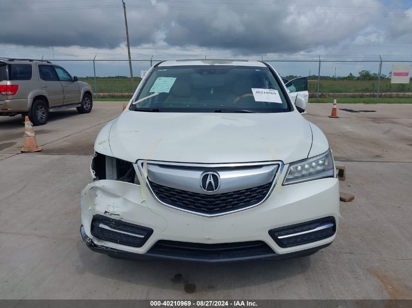 2015 Acura Mdx Technology Package VIN: 5FRYD4H41FB010261 Lot: 40210969