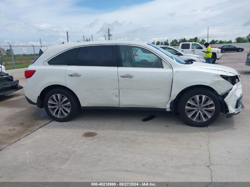 2015 Acura Mdx Technology Package VIN: 5FRYD4H41FB010261 Lot: 40210969