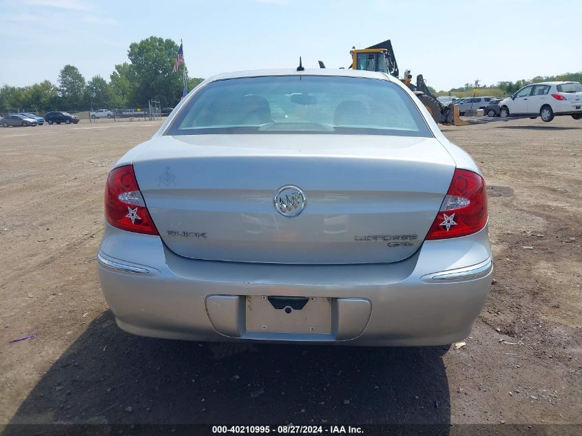 2008 Buick Lacrosse Cxl VIN: 2G4WD582681278639 Lot: 40210995