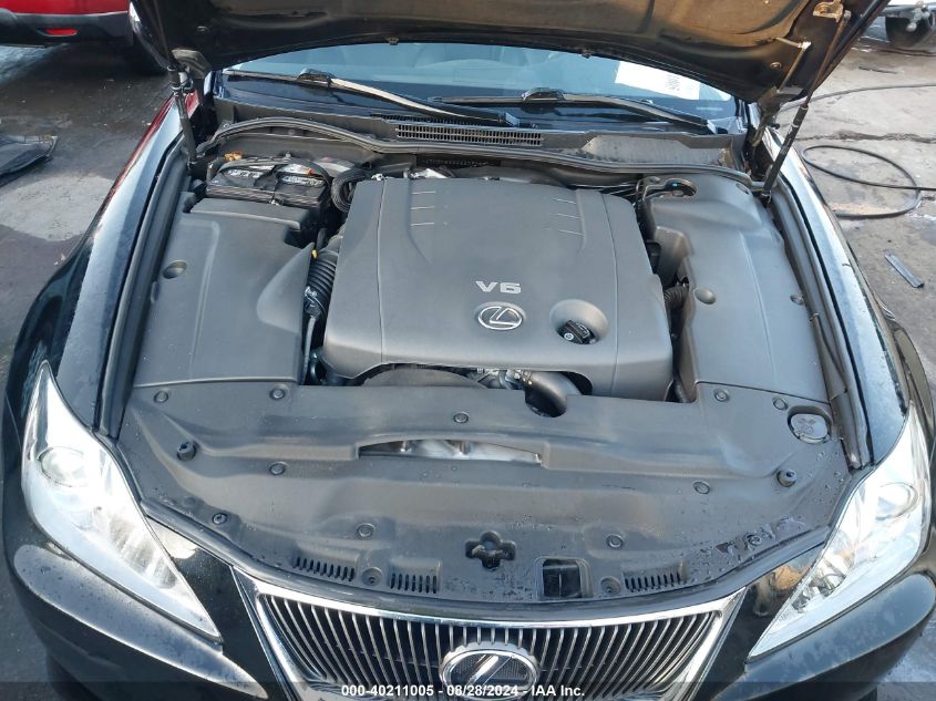 2006 Lexus Is 250 VIN: JTHBK262662020580 Lot: 40211005