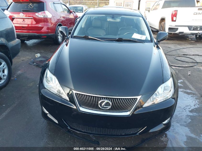 2006 Lexus Is 250 VIN: JTHBK262662020580 Lot: 40211005